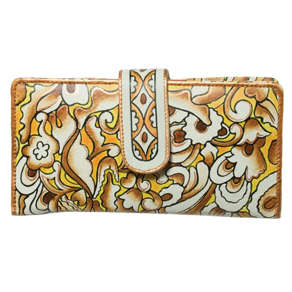 Gilded Season Painted Leather Wallet